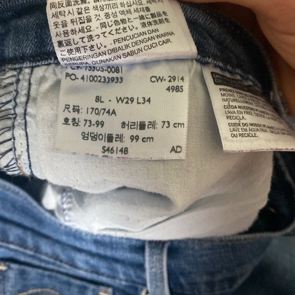 Levi Denim 505th Straight Leg Jeans (W29, L34) - Picture 3 of 4